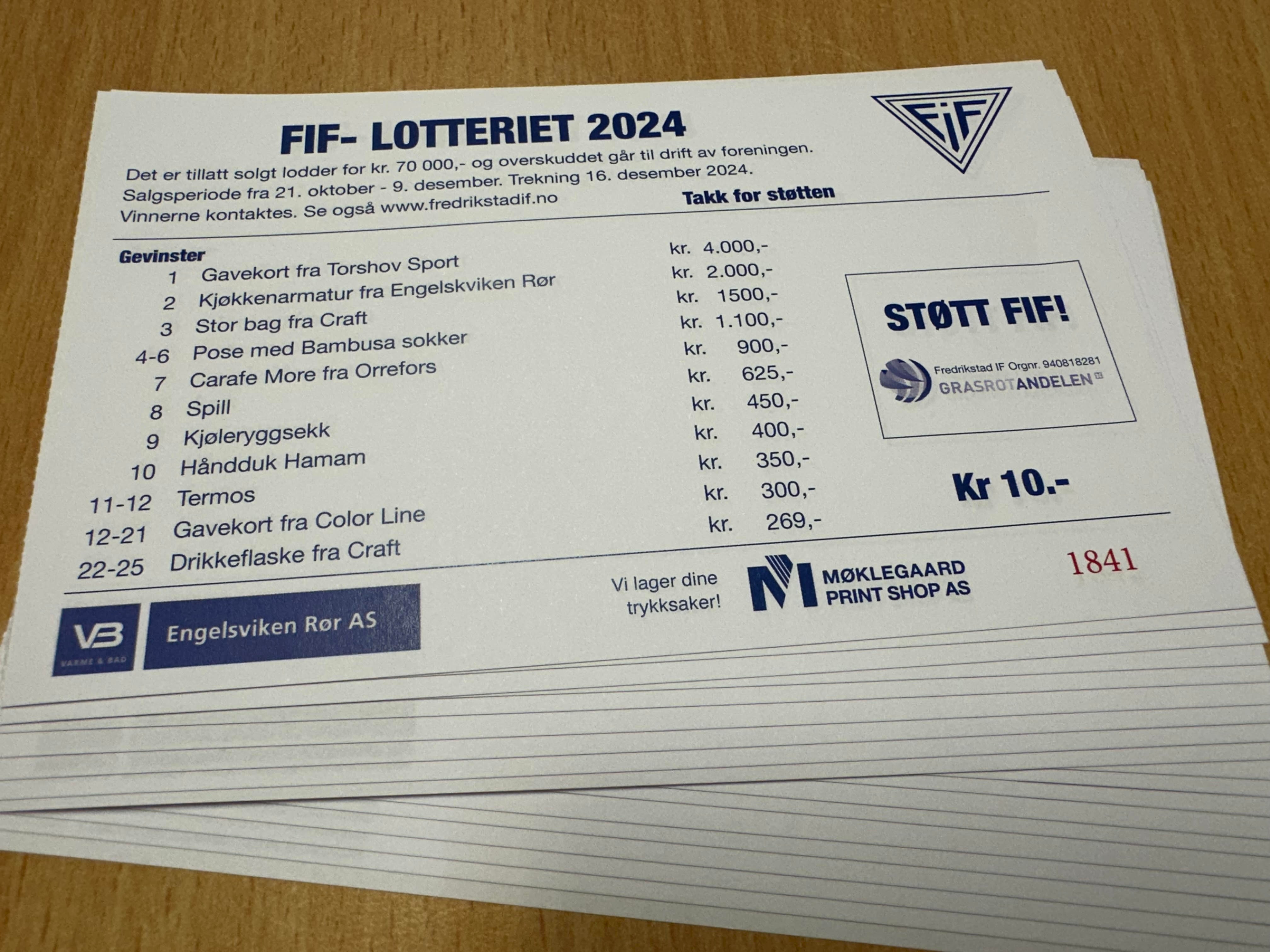 FIF-lotteriet er godt igang! Tar du en ekstra utfordring?
